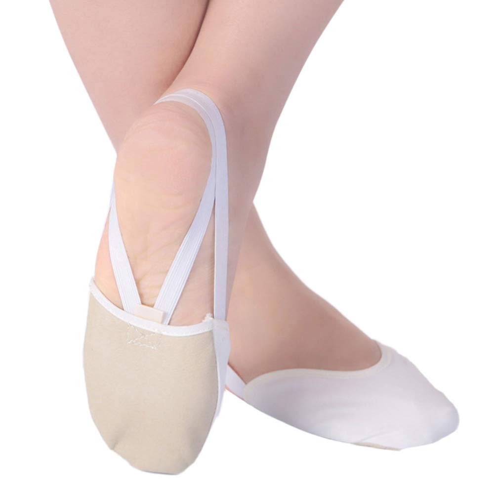 Garneck Womens Ballet Shoes Eclipse Contemporary Lyrical Ballet Shoe Sole Knitted Slipper Forefoot Paws Foot Thongs for Rhythmic Gymnastic Competition Size S 36-37 Women's Flats