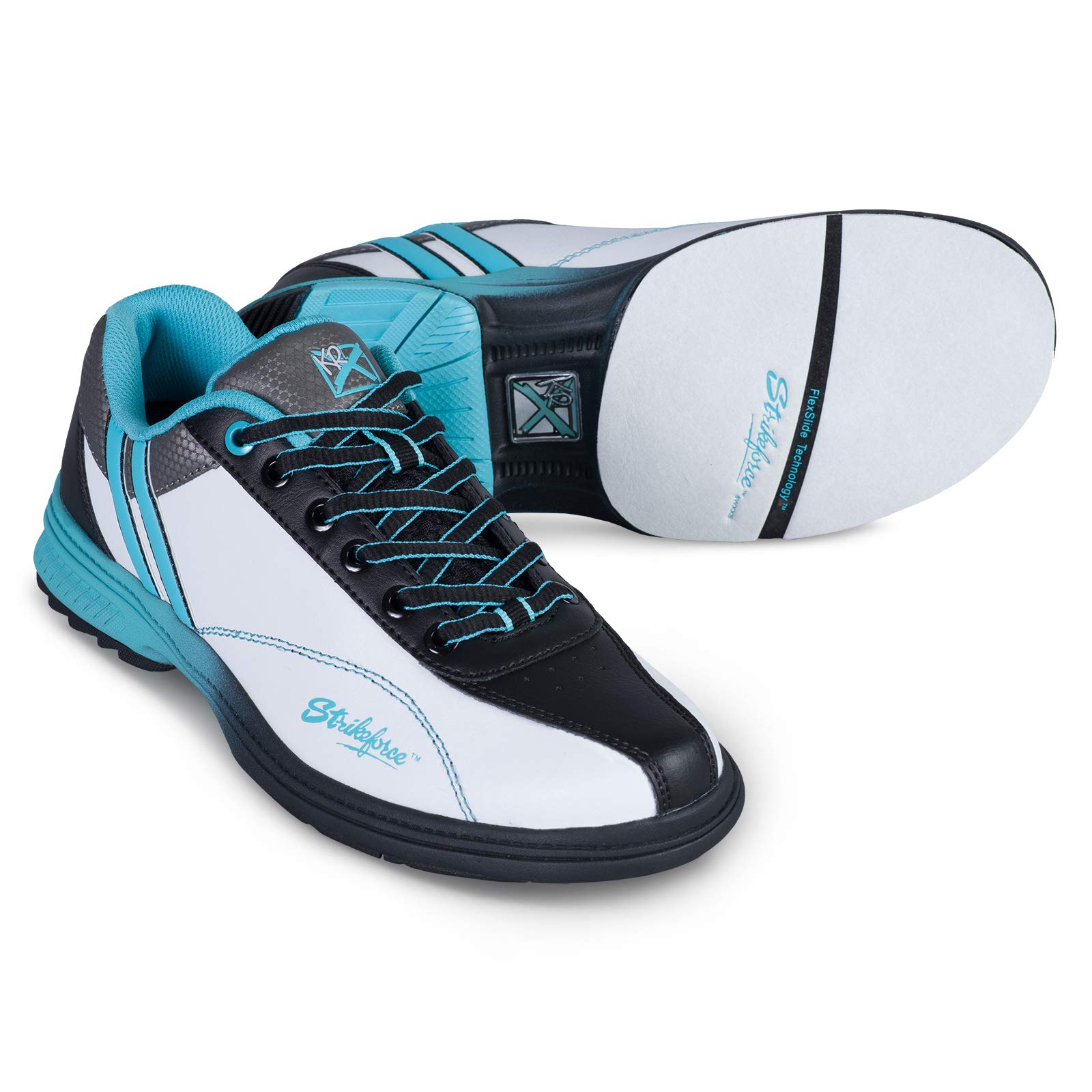 KR Strikeforce Starr White/Black/Teal Ladies (RH) Size 9