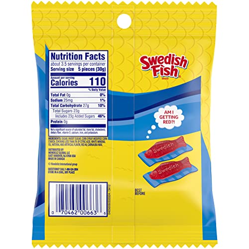 SWEDISH FISH Soft & Chewy Candy, 12 - 3.6 oz Bags