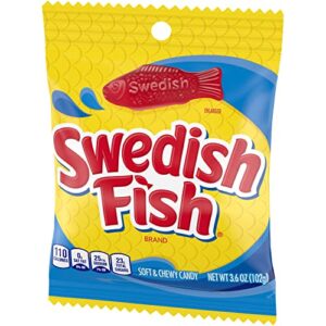 SWEDISH FISH Soft & Chewy Candy, 12 - 3.6 oz Bags