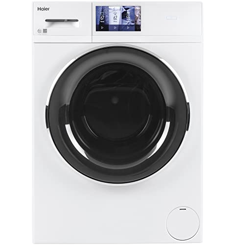 Haier QFW150SSNWW 24" Frontload Washer with 2.4 cu. ft. Capacity 16 Cycles Electronic Controls Built-in Wi-Fi Connect in White