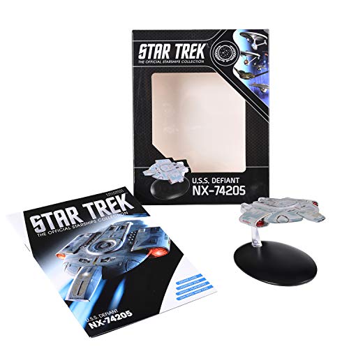 Hero Collector| Star Trek The Official Starships Collection | Eaglemoss Model Ship Box U.S.S. Defiant NX-74205