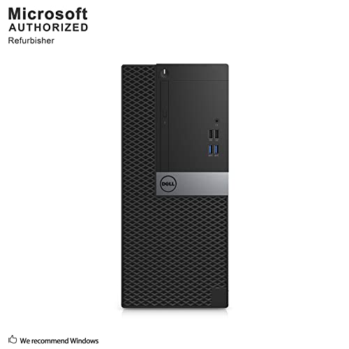 Dell OptiPlex 7040 Mini Tower PC, Intel Quad Core i7 6700-3.2 GHz,16GB DDR3L RAM, 256GB SSD, WiFi, Windows 10 Pro (Renewed)