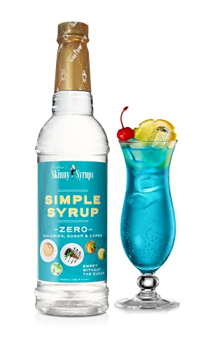 Jordan's Skinny Syrups Sugar Free Simple Syrup - 0 Calories 0 Sugar 0 Carbs - Gluten Free, Keto Friendly, Made in the USA