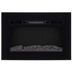 RecPro RV Fireplace 36" | Recessed Electric Fireplace | Glass with Log View | Includes Remote | Three Different Flame Color Options