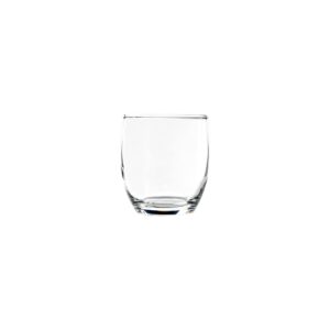 vikko 8.3 ounce drinking glasses | thick and durable glass – for water, juice, soda, or wine – dishwasher safe – set of twelve small clear glass tumblers – 2.9” diameter x 3.2” tall