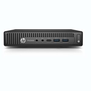 HP ProDesk 600 G2 Business Mini Desktop PC: Intel Quad-Core i5-6500T, 128GB SSD, 8GB DDR4, Windows 10 Professional (Renewed)