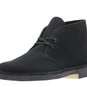 Clarks Men's Desert Chukka Boot, Black Suede 1, 9