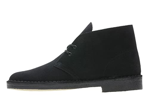 Clarks Men's Desert Chukka Boot, Black Suede 1, 9