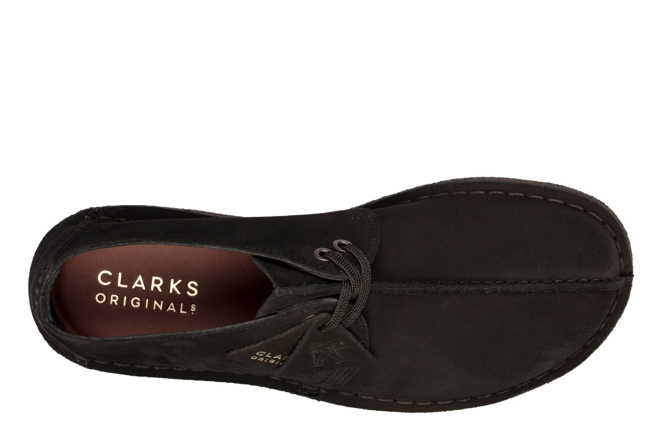 Clarks Men's Desert Trek Oxford, Black Suede, 10