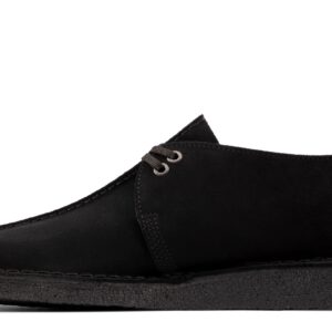 Clarks Men's Desert Trek Oxford, Black Suede, 10