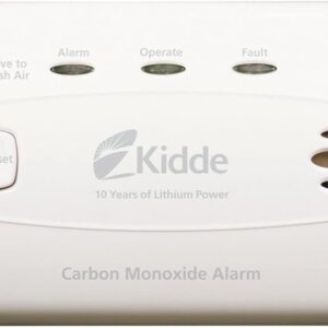 Kidde Carbon Monoxide Detector with 10-Year Battery, 3 LEDs, Replacement Indicator, Test-Reset Button