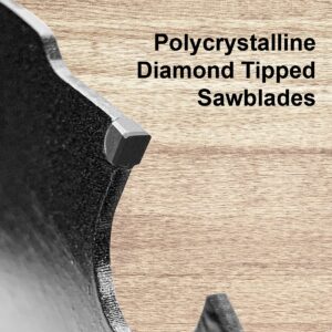 TWIN-TOWN PCDT1006 10 Inch 6 Tooth Polycrystalline Diamond Tipped (PCD) Hardie Fiber Cement Saw Blade with 5/8 Inch Arbor