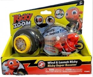 ricky zoom toy motorcycle with light and sounds, red for boys,girl