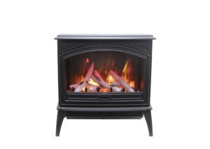 sierra flame e-70 cast iron electric fireplace
