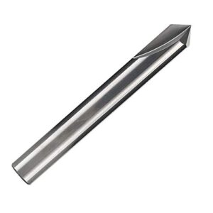 Jiiolioa V21601 60 Degree V Groove Solid Carbide Router Bit 1/4" Shank 1/4"X2"