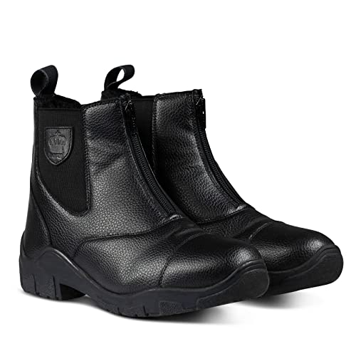 HORZE Idaho Winter Paddock Boots - Black - 10.5