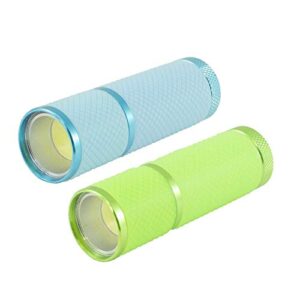 litezall glow in the dark flashlight | rubber coated mini flashlight led flashlight | battery operated mini flashlights for kids and pocket flashlight gifts for men | 2 pack, batteries included