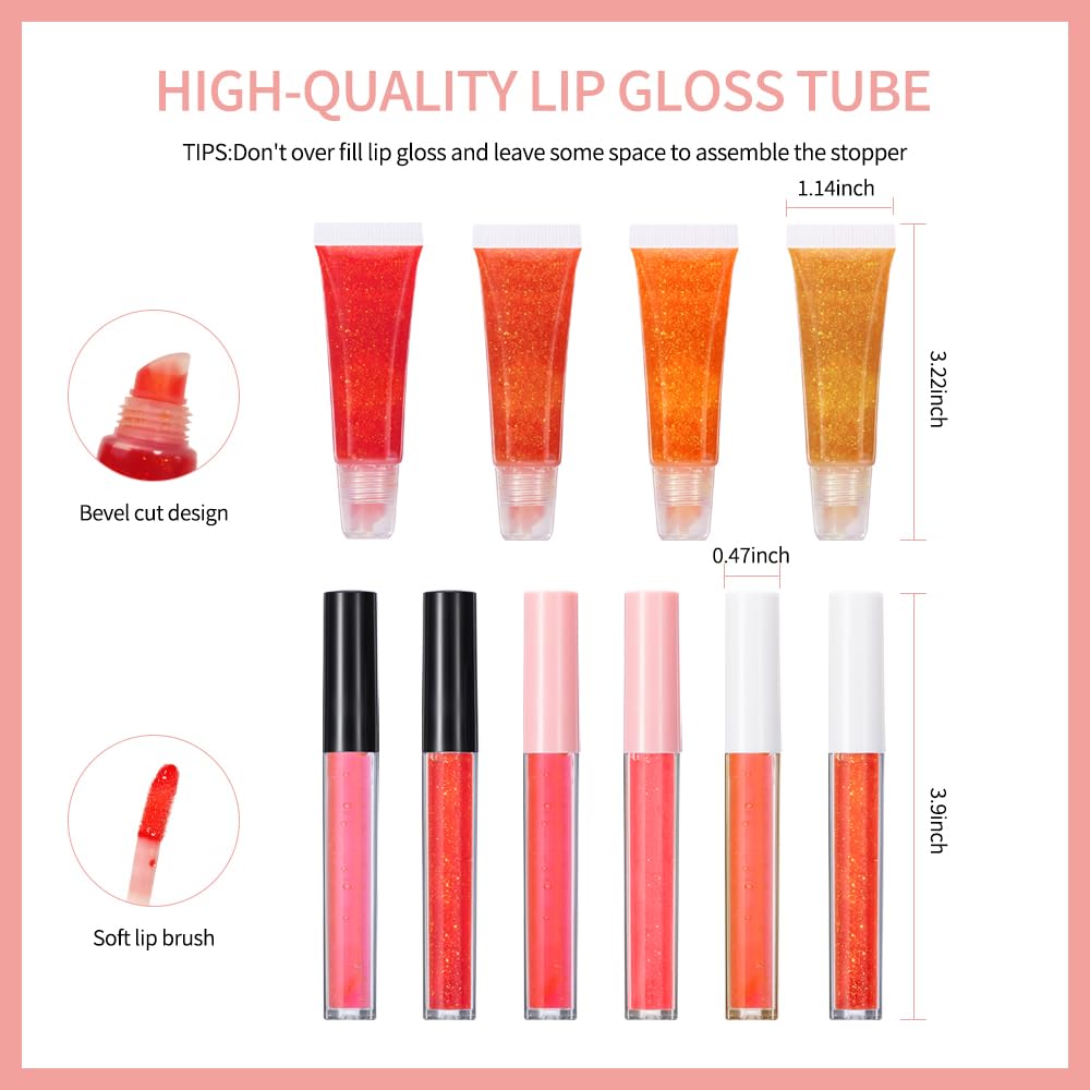 ibcccndc DIY Lip Gloss Making Kit Gift - Make Your Own Moisturizing and Shiny Lip Gloss with Lip Gloss Kit for Women and Girls (28)