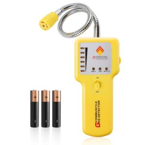 vitite natural gas detector, propane detector, portable gas sniffer, for locating the source of combustible gas leaks like fuel, methane, lpg, sewer gas in home, rv, and gas pipes