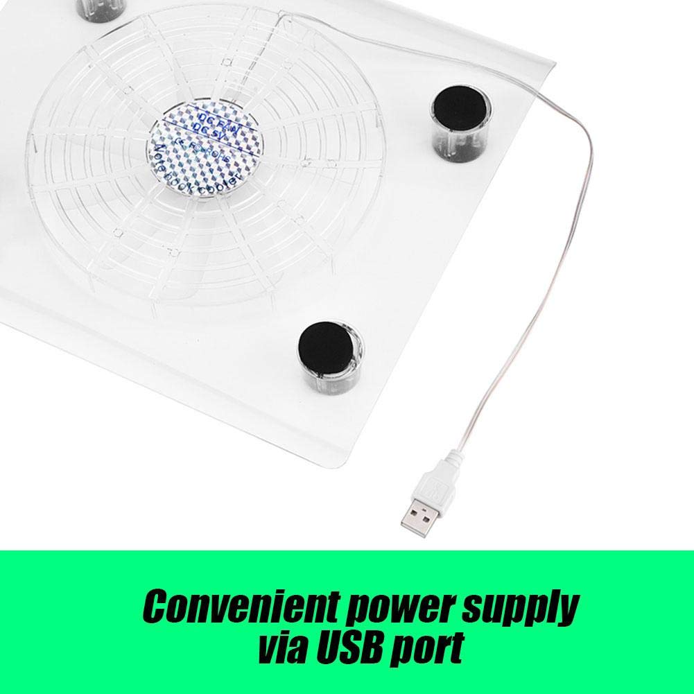 Notebook Cooler,Ultra Quiet USB Notebook Cooler,Cooling Pad Fans,with LED RGB Lights,for PS4/PS3/Laptop,Plug and Play