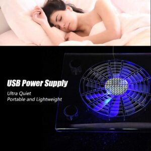 Notebook Cooler,Ultra Quiet USB Notebook Cooler,Cooling Pad Fans,with LED RGB Lights,for PS4/PS3/Laptop,Plug and Play