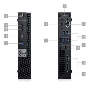 Dell OptiPlex 7070 Desktop Computer - Intel Core i7-9700T - 16GB RAM - 256GB SSD - Micro PC (Renewed)