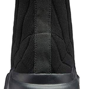 Santiro Mens Sport Shoes Slip On Tennis Workout Shoes Lightweight Breathable High Top Gym Running Walking Sock Sneakers for Men All Black 10 US