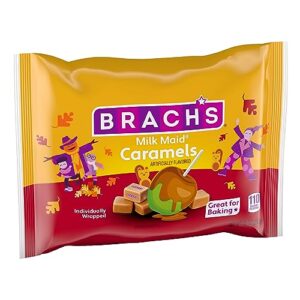 brach’s milk maid caramels, individually wrapped candy, 10oz bag
