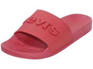levi's mens 3d slide slip on sandal shoe, black, 11 m
