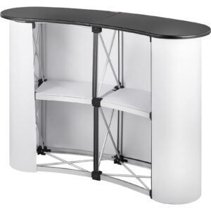 VEVOR Portable Tradeshow Podium Table Display Exhibition Counter Stand Booth Fair with Wall Bags 51" X 15.7" X 38.5"