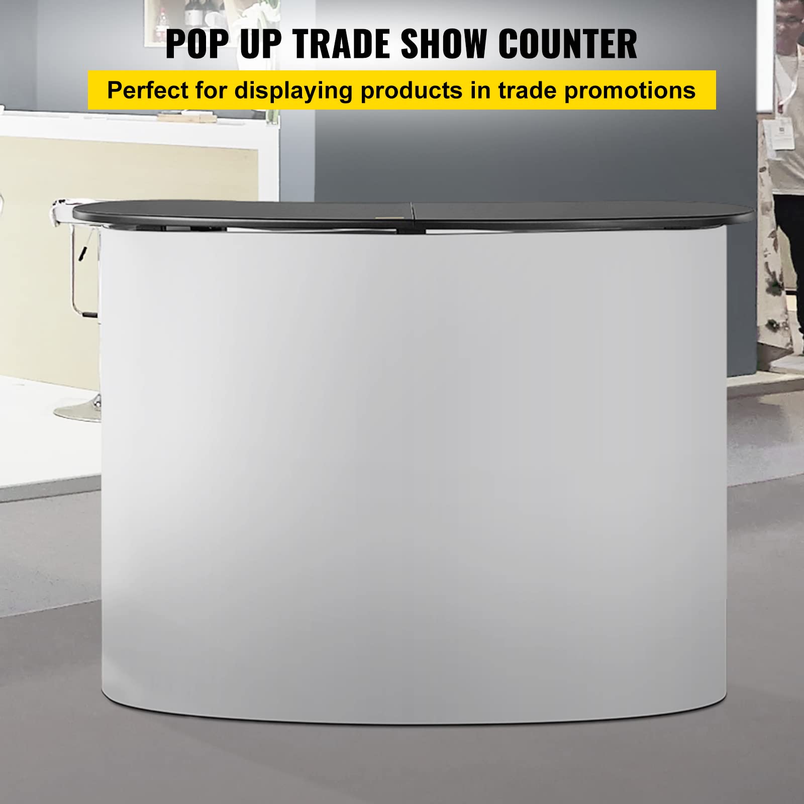 VEVOR Portable Tradeshow Podium Table Display Exhibition Counter Stand Booth Fair with Wall Bags 51" X 15.7" X 38.5"