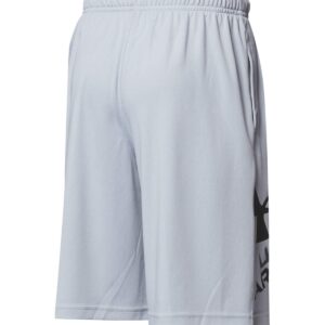 Under Armour boys Prototype 2.0 Logo Shorts , Mod Gray (011)/Black , Youth X-Small