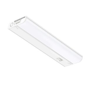 getinlight dimmable hardwired only under cabinet led lights, 12-inch, daylight white(5000k), matte white finished, etl listed, in-0201-11-wh-50