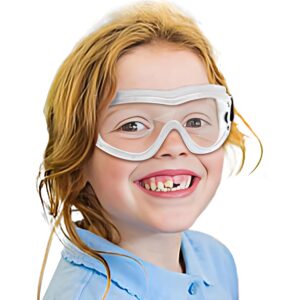 comlzd kids safety glasses kids safety goggles children's sports outdoor goggles science laboratory eye protection glasses (white)