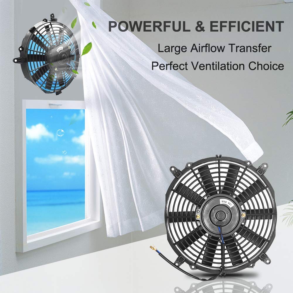 ECO-WORTHY 800CFM Solar Fan Kit, 12in 80W DC Fan Powered by 100W Solar Panel for Greenhouse, Chicken Coop, Attic, Shed, Barn - DELIVERY IN 2 OR 3 PARCELS