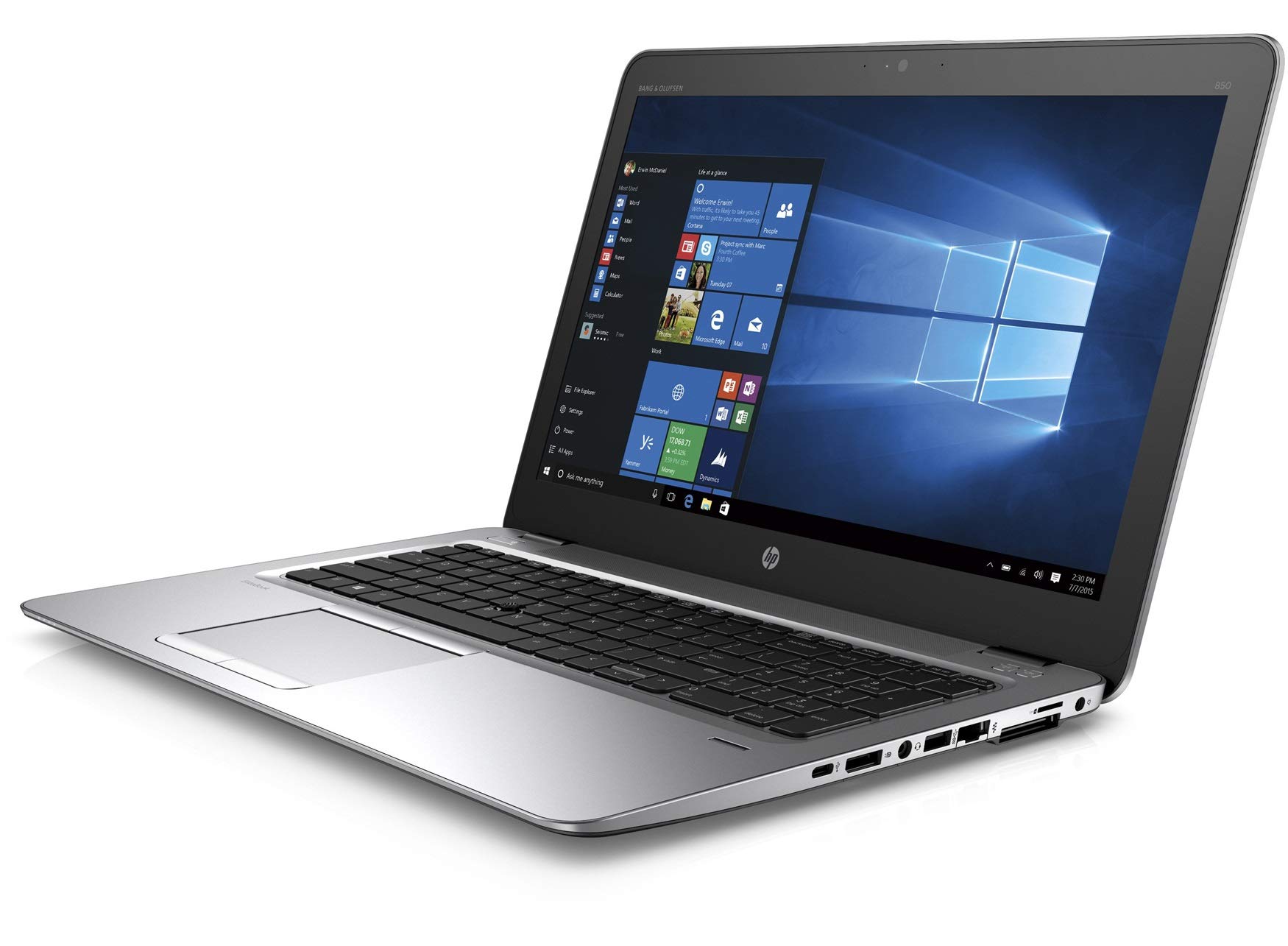 HP Elitebook 850 G3 15.6" Laptop Computer, Intel Core i5-6300U, 16GB DDR4 RAM, 512GB SSD, Backlit Keyboard, Fingerprint, Windows 10 Pro (Renewed)
