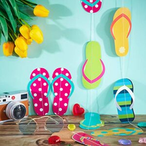 52 Feet Flip Flop Party String Summer Party Garland Flip Flop Hanging Banner Beach Party Garland for Summer Party Beach Party Slipper Theme Party Baby Shower Birthday Party