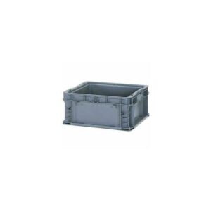 lewis bins+ orbis stakpak nso1615-7 modular straight wall container, 16"l x 15"w x 7-1/2"h, gray