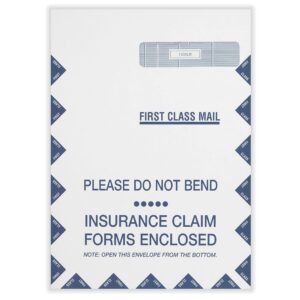 complyright cms 1500 jumbo right window envelope | 9 x 12.5| healthcare billing envelope |self seal | pack of 500