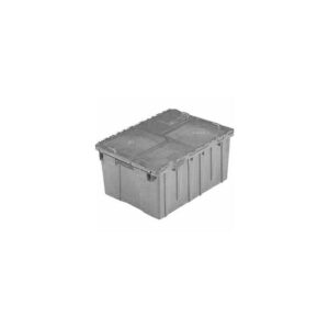 lewis bins+ orbis flipak distribution container fp143-21-7/8 x 15-3/16 x 9-15/16 gray