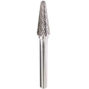 sl-3 tungsten carbide burr rotary file taper shape with radius end double cut with 1/4"shank for die grinder drill bit
