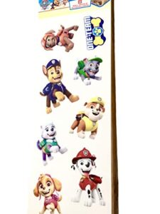 paw patrol kids room removable wall decals - set of 8 decals