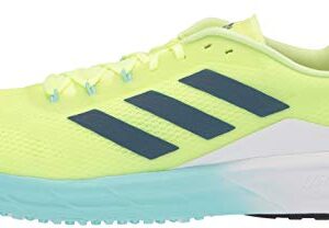 adidas Women's SL20 Running Shoe, Yellow/Crew Navy/Aqua, 12