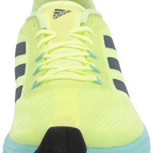 adidas Women's SL20 Running Shoe, Yellow/Crew Navy/Aqua, 12