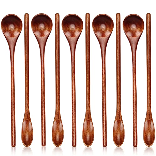 6 Pcs Small Wooden Spoons for Coffee Spoons Jars Tea Spoons Wood Teaspoons Tasting Spoon Teaspoon Mini Stirring Spoon Honey Spoons Tiny Mixing Spoon Dessert Table Stir Spoon