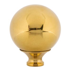 polished brass ball bed post finials | diameter: 1 3/4" | replacement bed hardware in antique or modern styles | ua-764-bpb (4)