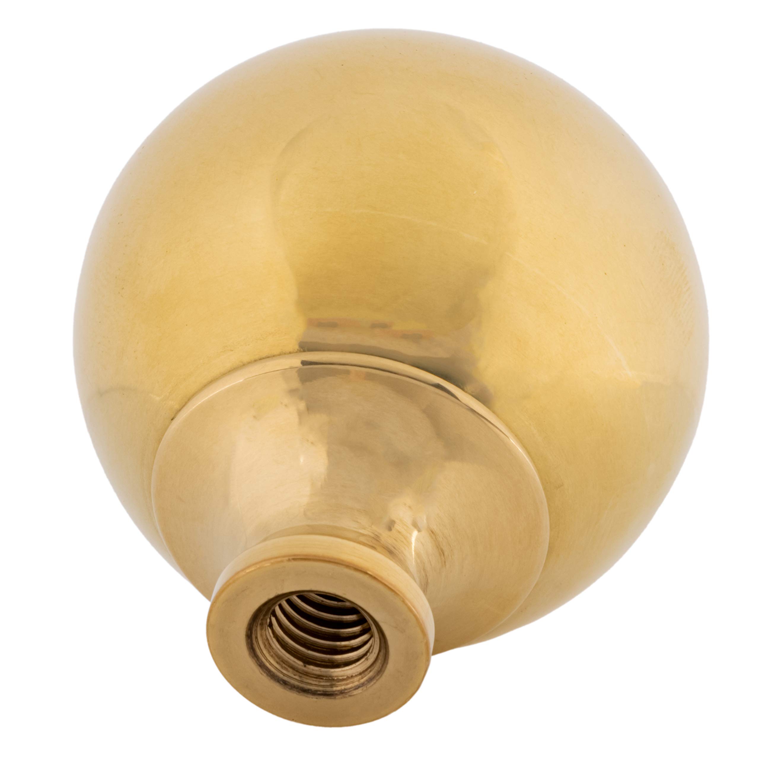 Polished Brass Ball Bed Post Finials | Diameter: 1 3/4" | Replacement Bed Hardware in Antique or Modern Styles | UA-764-BPB (4)