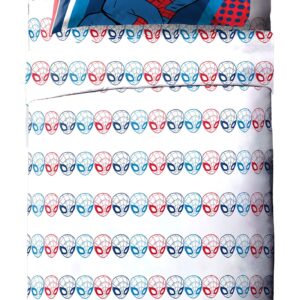 Jay Franco Marvel Super Hero Adventures Go Spidey 4 Piece Toddler Bed Set – Super Soft Microfiber Bed Set Includes Toddler Size Comforter & Sheet Set - Bedding Features Spiderman