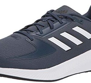 adidas Men's Runfalcon 2.0 Running Shoe, Crew Navy/White/Ink, 13